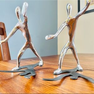 Two Shadow Figures.  Home decor.  Table decor.  Action figures.  Sculptures